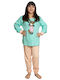 Nina Club Kids' Pajamas Winter Turquoise