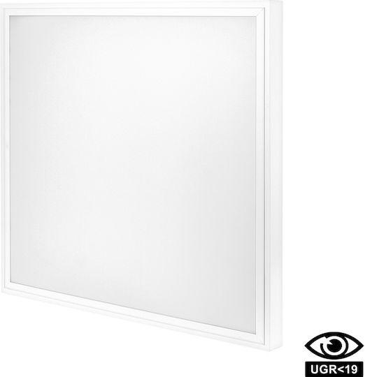 Braytron Τετράγωνο Εξωτερικό LED Panel 50W με Ψυχρό Λευκό Φως 6400K 60x60εκ.
