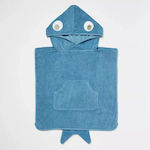 Sunnylife Kids Beach Poncho Sharks Blue