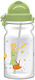 CHartini Poli Little Prince Kids Water Bottle Little Prince Plastic with Straw Green 350ml