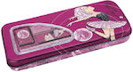 Graffiti Ballerina Pencil Case Full Metal with 1 Compartment Pink