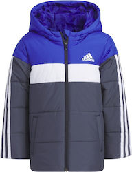 Adidas Sports Jacket Blue with Ηood