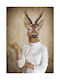 Walls Poster Deer Man 15x20cm