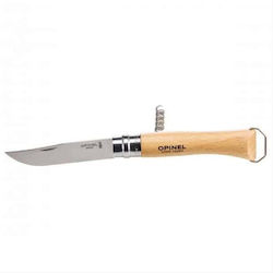 Opinel Νο.10 Knife Silver with Blade made of Stainless Steel