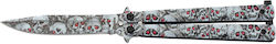 Martinez Albainox balisong 3D Skulls Pocket Knife with Blade made of Steel