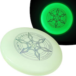 Star Frisbee Plastic Alb