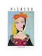 Walls Αφίσα Femme Au Beret Orange Et Au Col De Fourrure 15x20cm