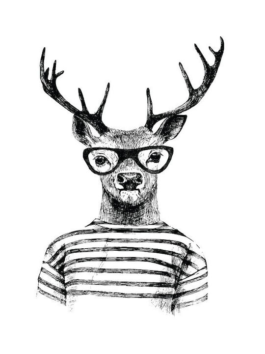Walls Poster Deer Hipster 15x20cm