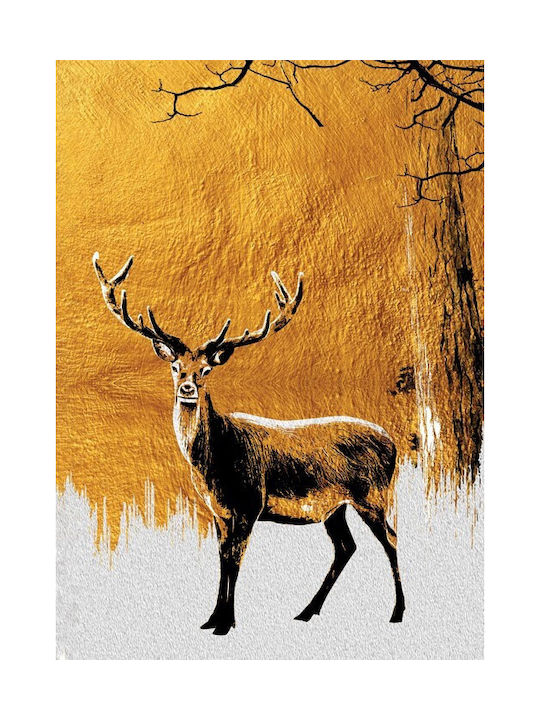 Walls Poster Deer In Gold 15x20cm