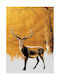 Walls Poster Deer In Gold 15x20cm