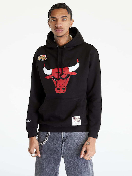 Chicago Bulls Sweatshirt with Hood Black