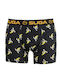 Suga 2903 Men's Boxer Black with Patterns