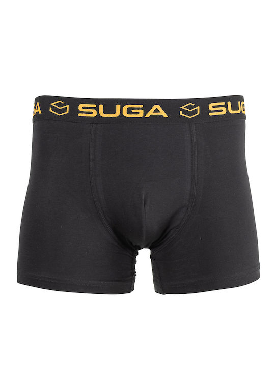 Suga 2902 Мъжки боксерки Black 1Опаковка