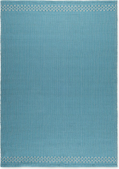 Tapicap Box Border Outdoor Ръчно изработено Килим За външно ползване Правоъгълена Grey / Aqua