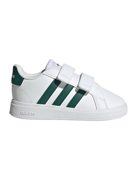 Adidas Παιδικά Sneakers με Σκρατς Λευκά