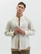 Long-sleeved Linen Shirt Beige