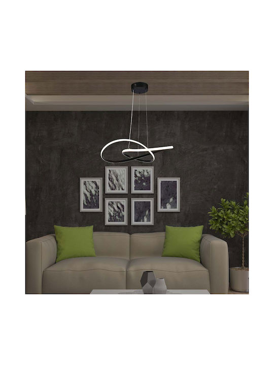 V-TAC Designer Κρεμαστό Φωτιστικό Λευκό LED με Θερμό Λευκό Φως 50εκ.