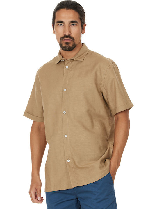 Cruz Leinen Hemd Beige