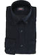 Long-sleeved Corduroy Shirt Navy Blue