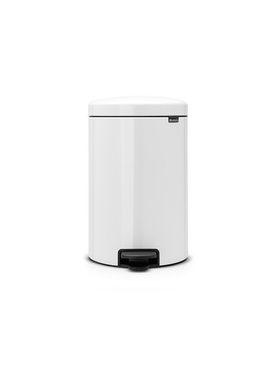 Brabantia Brabantia Metallic Waste Bin with Pedal White 20L