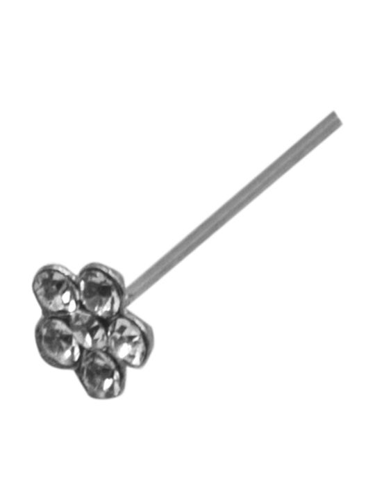 Poco Loco Nasenpiercing aus Silber Weiß