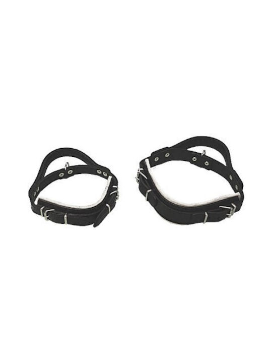 Gappay Hundehalsband Leder in Schwarz Farbe 63cm