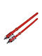 Inter Dog Collar Leather in Red color
