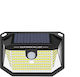 Vito Wall Mounted Solar Light 1W 170lm Cold White 6400K with Motion Sensor and Photocell