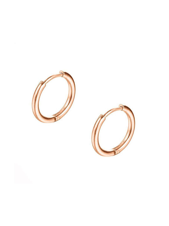 Amor Amor Earrings Hoops made of Steel Gold Plated