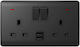 Elmark London Power Socket Black 1pcs
