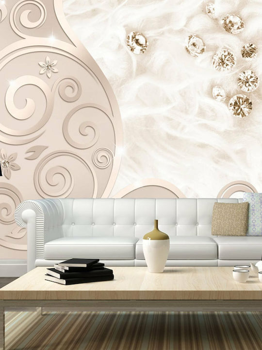 Wall Mural Fabric Beige L250xW175cm