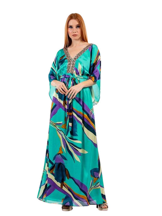 Bellino Summer Maxi Dress Turquoise