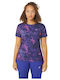ASICS SS Women's Athletic Blouse Short Sleeve Purple
