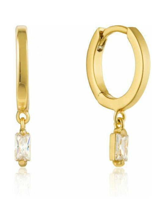 Ania Haie Earrings Hoops made of Silver Gold Plated