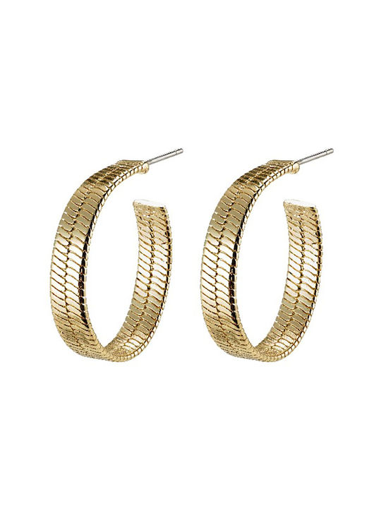 Pilgrim Earrings Hoops Gold Plated