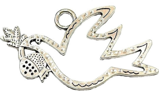 Tatu Moyo Metallisch Anhänger-Motiv für Schmuck in Form Granatapfel 7.5x4.5cm.