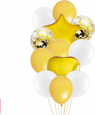 Set of 12 Balloons Foil Birthday-Celebration