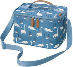 Fresk Isothermische Schulter-Lunch-Tasche Blau Dinosaurier L18 x B15 x H23cm