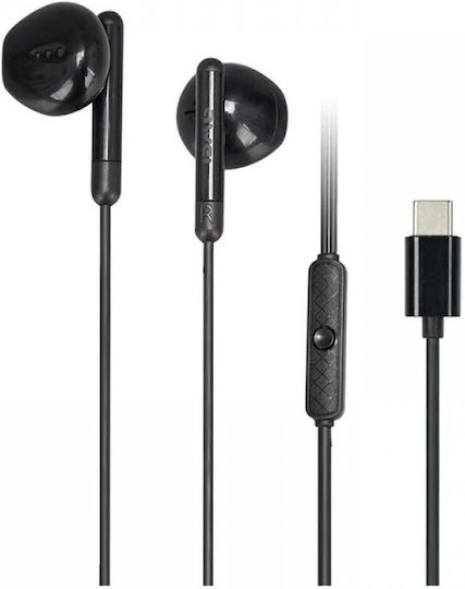 Awei PC-6T Earbuds Handsfree με Βύσμα USB-C Μαύρο