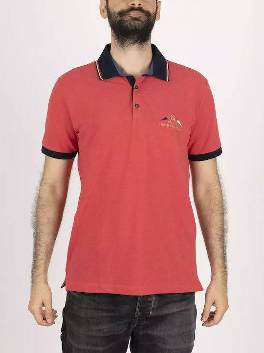 Polo Kurzarmbluse Orange
