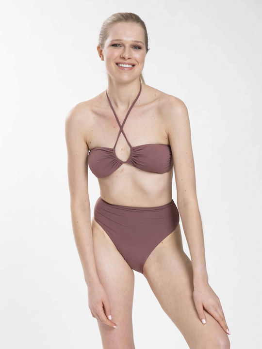 Pretty Me CASSANDRA Bikini Slip Talie înaltă Roz