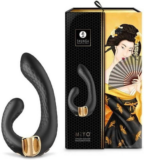 Shunga Mini Κλειτοριδικός Δονητής 18.5cm Μαύρος