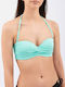 Bluepoint Strapless Bikini Top με Ενίσχυση Τιρκουάζ