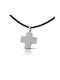 Hillas Men's Cross from Silver with Cord