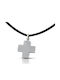 Hillas Herren Kreuz aus Silber mit Schnur