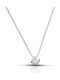 Hillas Women's White Gold Cross 18K with Chain