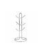 Metallic Mug Stand 15x15x32cm Silver