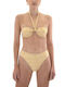 Strapless Bikini Top Χρυσό