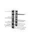 KING Hoff Kitchen Organizer Racks Metallic in Black Colour 20.5x47x38cm