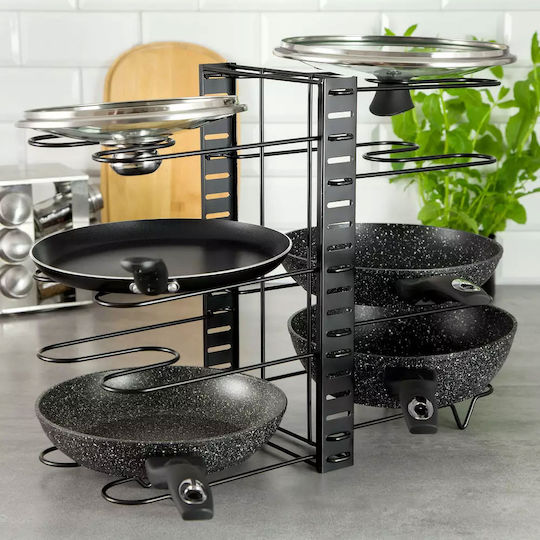 KING Hoff Metallische Basis für Töpfe & Pfannen 47x20.5x38cm Schwarze
